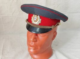 Vintage Original USSR Forage Peaked Cap Soviet MVD Police Officer Unifor... - $46.44