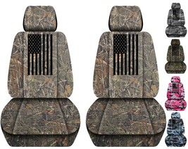 Front set car seat covers fits Suzuki Equator 2009-2012  American Flag d... - $86.99