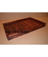 Wooden Tray, Rustic Wooden Tray, Wooden Ottoman Tray, Ottoman Tray By Na... - $88.11