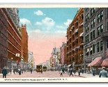 State Street View North From Main Rochester New York NY UNP WB Postcard Q23 - £2.36 GBP