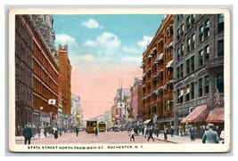 State Street View North From Main Rochester New York NY UNP WB Postcard Q23 - £2.35 GBP