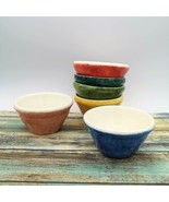 6Pcs Small Ceramic Bowl Set, Unique Sauces Bowls Decorative Pottery Serv... - £65.63 GBP
