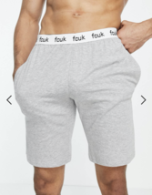 French Connection FCUK shorts in light gray melange and white &quot;X-Large&quot; - £14.94 GBP
