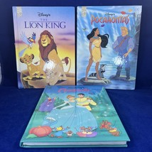Walt Disney&#39;s, Mouse works Hardcover Lion King, Cinderella &amp; Pocahontas ... - £10.92 GBP