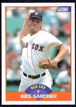 Boston Red Sox Wes Gardner 1989 Score Baseball #412 nr mt  - $0.50