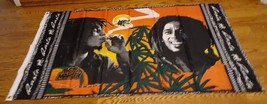 BOB MARLEY &quot;RASTA&quot; FLAG SMOKING AND SMILING 33 3/4 X 52 1/2 INCHES  SUPE... - $18.49