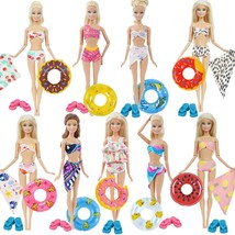 Doll Swimwear Beach Swimsuits Bathing Beach Bikini Clothes 11.5&quot; For Barbie Doll - £7.09 GBP