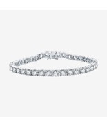 8CT Round Cut VVS1 Simulated Diamond Tennis Bracelet 7.5&quot; 14K White Gold... - €105,57 EUR