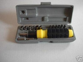 15 - Piece Screwdriver Bit &amp; Socket Set  - $15.99