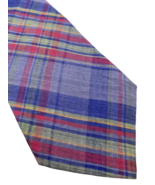 Gap Tie Madras Plaid Cotton USA Made Vintage 90s Y2K Preppy Coastal Acad... - €42,65 EUR