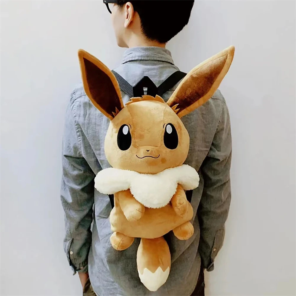 Cartoon Pokemon Kawaii Doll Backpack Cute Plush Bag Schoolbag Eevee Mew ... - £17.09 GBP