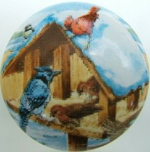 Ceramic Cabinet Knobs Knob Cardinal Bird Birds Birdhouse domestic - £3.57 GBP