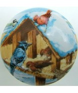 Ceramic Cabinet Knobs Knob Cardinal Bird Birds Birdhouse domestic - $6.11 CAD