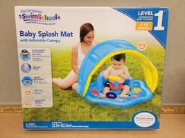 An item in the Baby category: SWIM SCHOOL BABY SPLASH MAT WITH CANOPY LEVEL 1 Ages 6-18 Months New Sealed 