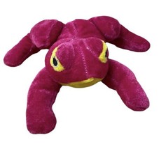  A  Mart International Plush Toy Red Frog wYellow Eyes &amp; Belly Stuffed Animal - £5.19 GBP
