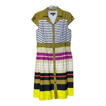 Chetta B Womens Multicolor Stripe Lined Sheath Dress Size 14 - £9.48 GBP