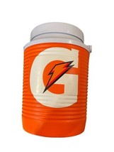 Rubbermaid Gatorade 1 Gallon Water Jug Cooler  spout &amp; handle  Orange - £12.11 GBP