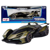 Maisto Special Edition 1:18 Scale Die Cast Olive Lambo V12 Vision Gran Turismo - £43.95 GBP