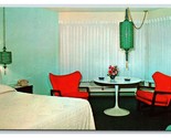 Uptown Motel MCM Interior Port Angeles Washington WA UNP Chrome Postcard... - £4.08 GBP
