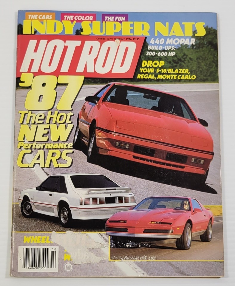PV) Hot Rod Magazine October 1986 Volume 39 Issue 10 Chevrolet Ford Dodg... - $4.94