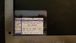 Def Leppard - Vintage July 24, 2000 Jones Beach, Ny Concert Ticket Stub - £7.82 GBP