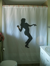 Shower Curtain funky dance girl sexy dancer lady female - £57.08 GBP