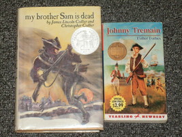 Johnny Tremain and my brother Sam is dead Newbery books - $3.00