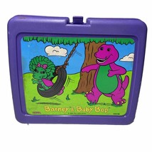 VINTAGE 1992 BARNEY AND BABY BOP PLASTIC LUNCH BOX WITH THERMOS. - $14.00