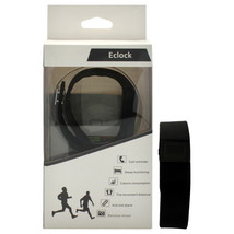 EK-H6 Health Sports Silicone Bracelet - Black by Eclock for Unisex - 1 P... - $319.44 MXN