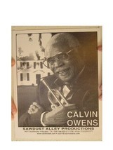 Kit De Presse Calvin Owens Avec Prospectus Et 2 Photos - $26.99
