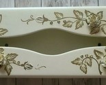 Vintage ~ 1950&#39;s ~ Ransburg Metal Tissue Box Cover ~ Hand Painted Floral... - $44.88