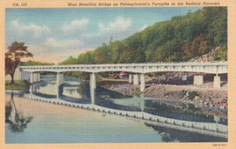 Bedford Pennsylvania PA Narrows Bridge 1942 Chapman KS Postcard D37 - $2.99