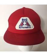 Vintage Big A Auto Parts Patch Trucker Hat K-Products Pennant Winner Rac... - $277.04 MXN