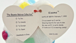 2001 Ty Beanie Baby &quot;Kissme&quot; Retired Valentine&#39;s Day Bear BB26 - £7.85 GBP