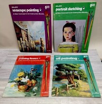 Lot of 4 Vintage Craftint Craft Painting Drawing Sketching Books Sea Sca... - £11.82 GBP