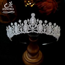 New Tiara Baroque Geometric Crystal Headdress Bridal Crown Luxury Wedding Hair A - £114.70 GBP
