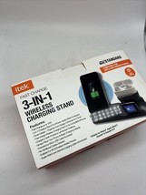 itek Fast Charge 3-In-1 Wireless Charging Stand Qi Standard  3 Devices P... - $9.99