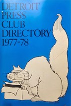 1977-78 Detroit Press Club Directory Phone Address Book - $19.50