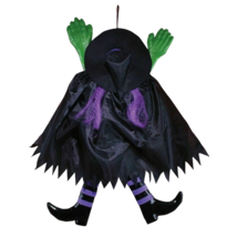 Hanging Witch Halloween Door Decoration Wrong Way Witch Decor, Purple USA Seller - £17.48 GBP