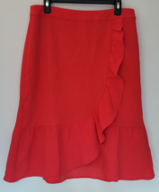Boden Skirt Womens Size 10 Ella Ruffle Frill Faux Wrap Knee Length New - £23.91 GBP