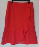 Boden Skirt Womens Size 10 Ella Ruffle Frill Faux Wrap Knee Length New - £23.58 GBP