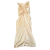 NWT Formal Maxi Dress Hoco Satin Butter Yellow Strapless Size 10 Bodycon... - $606.78 MXN