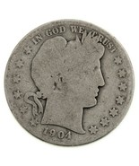 1904-S 50C Barber Demi Dollar En About Bon Ag État, Naturel Couleur - $71.76 CAD