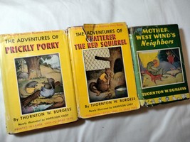 Thornton W. Burgess Prickly Porky, Mother West, etc., Vintage LOT - $24.70