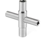 4 Way Sillcock Water Key Faucet Valve Tool Spigot Key 1/4&quot;, 9/32&quot;, 5/16&quot;... - £10.37 GBP