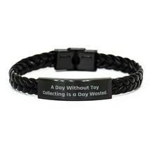 A Day Without Toy Collecting is a Day Wasted. Braided Leather Bracelet, ... - £18.38 GBP
