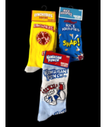 Novelty Socks Adult Lot 3 Food Snacks Lunchables Rice Krispies Hawaiian ... - €30,63 EUR