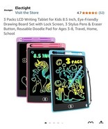 3 Packs LCD Writing Tablet for Kids 8.5 Inch, Eye-Friendly Drawing Board... - $271.18 MXN