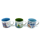 Three Starbucks Coffee Mugs You Are Here Collection North Carolina Charl... - €42,00 EUR