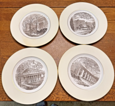 Set of 4 MIT Campus Buildings Commemorative Dinner Plates by Wedgwood 19... - $127.47 CAD